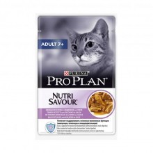PRO PLAN д/кошек Nutrition Savour Adult 7+ Индейка соус 85 г