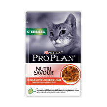 PRO PLAN д/кошек Nutrition Savour STERILISED Говядина соус 85 г