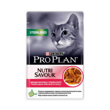 PRO PLAN д/кошек Nutrition Savour STERILISED Утка соус 85 г