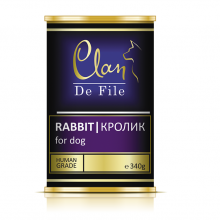 CLAN De File консервы д/собак  Кролик 340 г