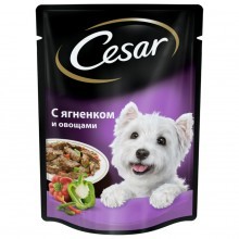 CESAR корм д/собак Ягнёнок с овощами соус 85 г
