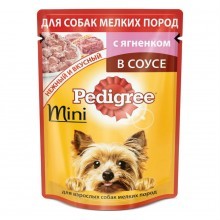 PEDIGREE д/собак мини пород Ягненок/Овощи соус 85 г