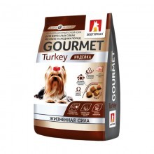 ЗООГУРМАН Gourmet сухой корм для собак мелких и средних пород Индейка 1.2 кг