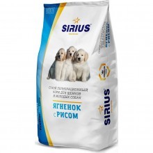 Сириус корм д/щенков и молодых собак Ягнёнок с рисом 3 кг