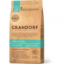 GRANDORF ADULT 4 MEAT & Brown Rice корм д/собак всех пород 4 вида мяса/рис  1 кг
