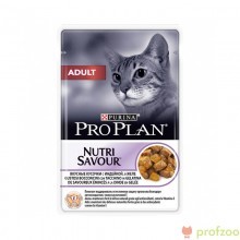 PRO PLAN д/кошек Nutrition Savour Adullt  Индейка желе 85 г